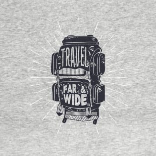 Travel Far & Wide - Backpacker's Backpack T-Shirt